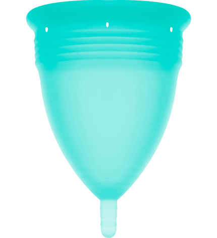 STERCUP - COUPE MENSTRUELLE EN SILICONE FDA AIGUE-MARINE - TAILLE L by STERCUP