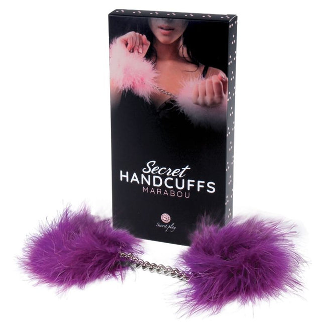 SECRETPLAY - MENOTTES MARABOU VIOLET - Concombre Boutique