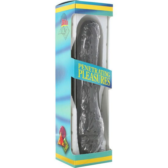 SEVEN CREATIONS - VINYLE P-SHAPE VIBRATEUR PÉNIS NOIR 20 CM by SEVEN CREATIONS