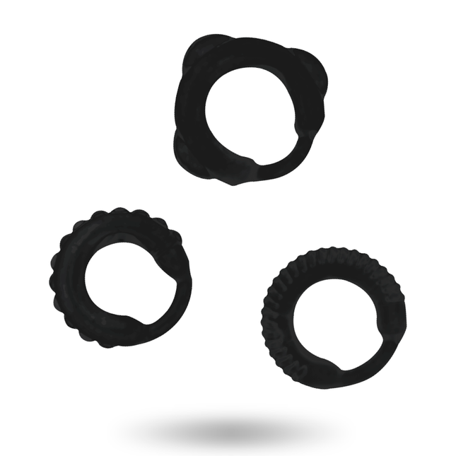 ADDICTED TOYS - ENSEMBLE C-RING NOIR by ADDICTED TOYS