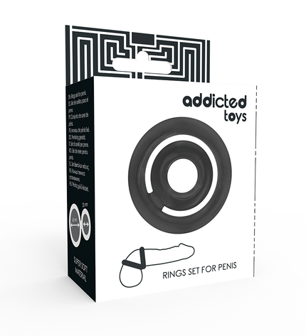 ADDICTED TOYS - POTENZ- C-RING PÉNIS NOIR by ADDICTED TOYS