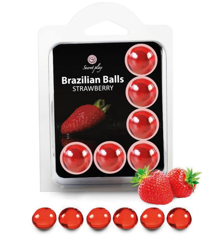 SECRETPLAY - SET 6 BALLES BRÉSILIENNES FRAISE by SECRETPLAY COSMETIC