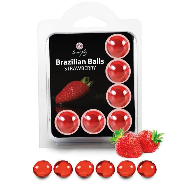 SECRETPLAY - SET 6 BALLES BRÉSILIENNES FRAISE by SECRETPLAY COSMETIC