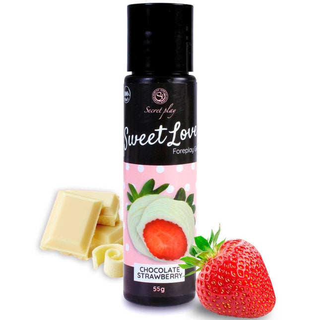 SECRETPLAY - GEL SWEET LOVE FRAISE ET CHOCOLAT BLANC 60 ML by SECRETPLAY COSMETIC