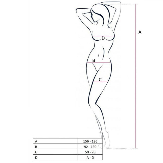 PASSION - FEMME BS056 BODYSTOCKING ROUGE TAILLE UNIQUE by PASSION WOMAN