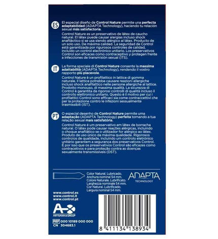 CONTROL - ADAPTA NATURE CONDOMS 24 UNITS