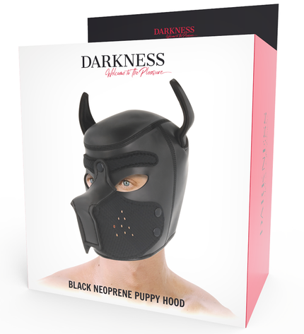 DARKNESS - MASQUE POUR CHIEN EN NÉOPRÈNE AVEC MUSEAU AMOVIBLE L by DARKNESS BONDAGE