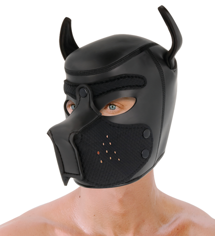 DARKNESS - MASQUE POUR CHIEN EN NÉOPRÈNE AVEC MUSEAU AMOVIBLE L by DARKNESS BONDAGE