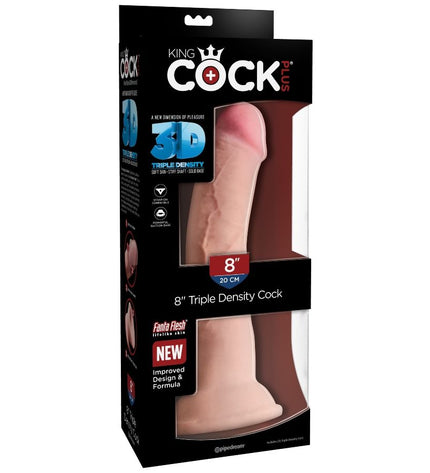 KING COCK - GODE TRIPLE DENSITÉ 21.6 CM by KING COCK PLUS
