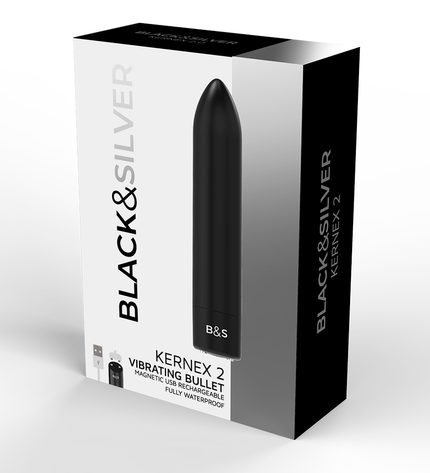 BLACK&SILVER - BALLE MAGNÉTIQUE VIBRANTE NOIRE KERNEX 2 by BLACK&SILVER
