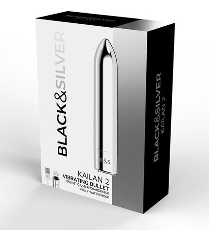 BLACK&SILVER - BALLE MAGNÉTIQUE VIBRANTE KAILAN 2 ARGENT by BLACK&SILVER