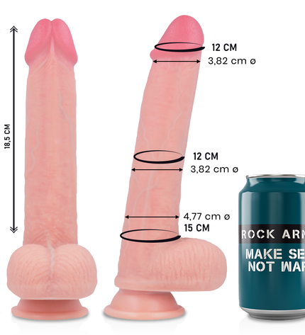 ROCKARMY - LIQUIDE SILICONE PREMIUM KINGCOBRA RÉALISTE 24 CM -O- 4.77 CM by ROCK ARMY