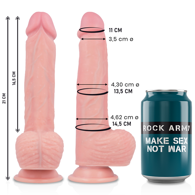 ROCKARMY - GODE EN SILICONE LIQUIDE PREMIUM SPITFIRE 21 CM -O- 4.62 CM by ROCK ARMY