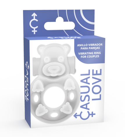 CASUAL LOVE - 26 ANNEAU DE VIBRATEUR TRANSPARENT BUNNY - Concombre Boutique
