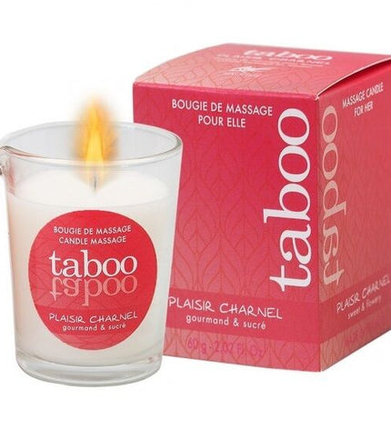 RUF - BOUGIE DE MASSAGE TABOU POUR SON PLAISIR CHARNEL ARÔME FLEUR DE CACAO by RUF