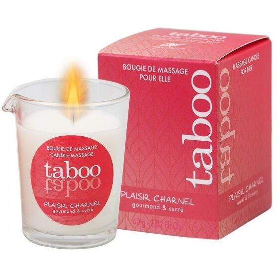 RUF - BOUGIE DE MASSAGE TABOU POUR SON PLAISIR CHARNEL ARÔME FLEUR DE CACAO by RUF