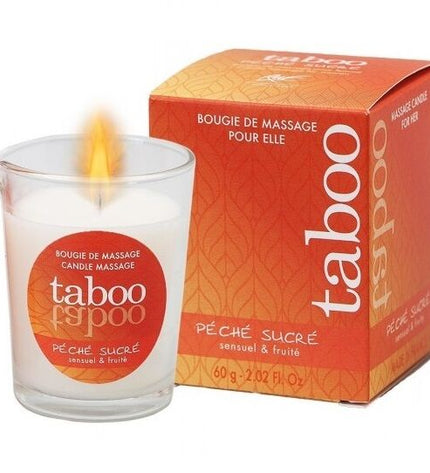 RUF - BOUGIE DE MASSAGE TABOO POUR SON ARÔME PECHE SUCRE NECTARINE by RUF