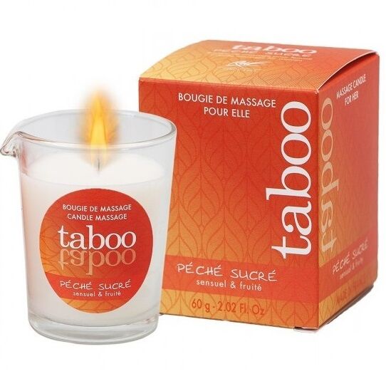 RUF - BOUGIE DE MASSAGE TABOO POUR SON ARÔME PECHE SUCRE NECTARINE by RUF