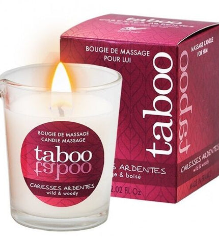 RUF - BOUGIE DE MASSAGE TABOU POUR LUI CARESSES ARDENTES ARÔME DE FOUGÈRE by RUF