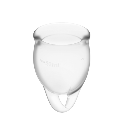 SATISFYER - COUPE MENSTRUELLE FEEL CONFIDENT BLEU FONCÉ 15 + 20 ML by SATISFYER MENSTRUAL CUPS