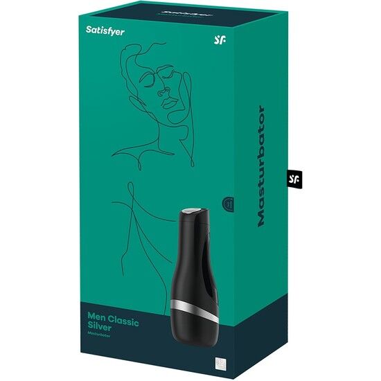 SATISFYER - MASTURBATEUR HOMME CLASSIQUE ARGENT by SATISFYER MEN