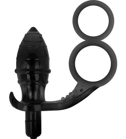 ADDICTED TOYS - PLUG ANAL AVEC DOUBLE ANNEAU NOIR by ADDICTED TOYS