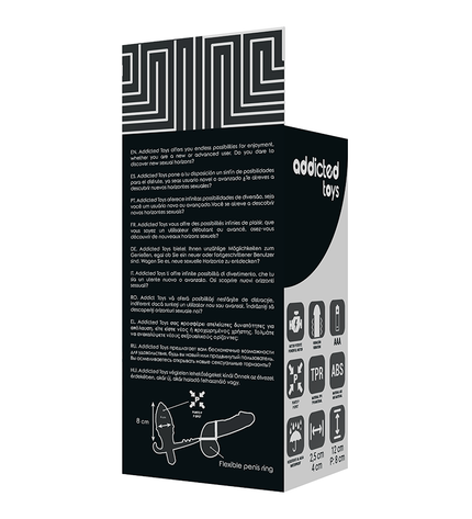 ADDICTED TOYS - PLUG ANAL AVEC DOUBLE ANNEAU NOIR by ADDICTED TOYS