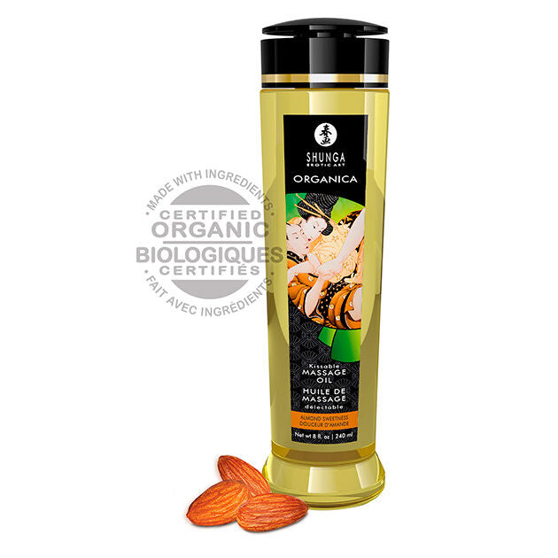 SHUNGA - HUILE DE MASSAGE AUX AMANDES BIO 240 ML by SHUNGA OILS