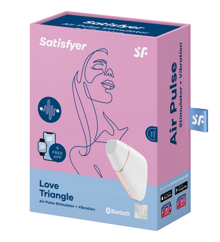 SATISFYER - STIMULATEUR ET VIBRATEUR AIR LOVE TRIANGLE NOIR by SATISFYER CONNECT