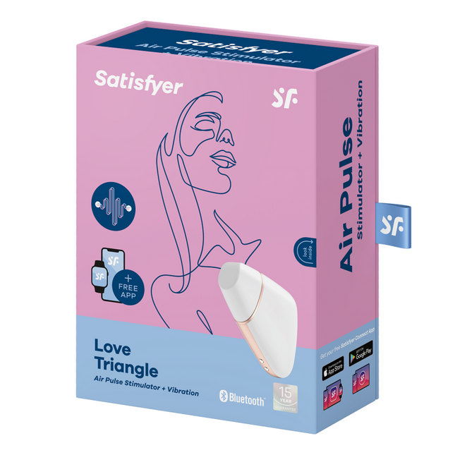SATISFYER - STIMULATEUR ET VIBRATEUR AIR LOVE TRIANGLE NOIR by SATISFYER CONNECT