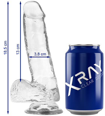 X RAY - BITE TRANSPARENTE AVEC BOULES 18.5 CM -O- 3.8 CM by X RAY