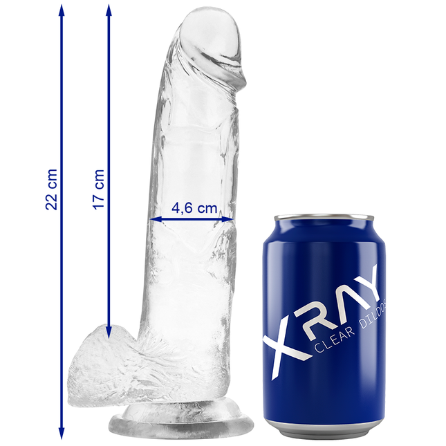 X RAY - BITE TRANSPARENTE AVEC BOULES 22 CM -O- 4.6 CM by X RAY