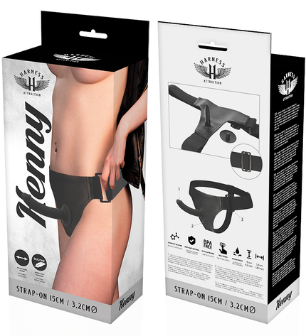 HARNESS ATTRACTION - RNES SILICONE KENNY 15 CM -O- 3.2 CM by HARNESS ATTRACTION