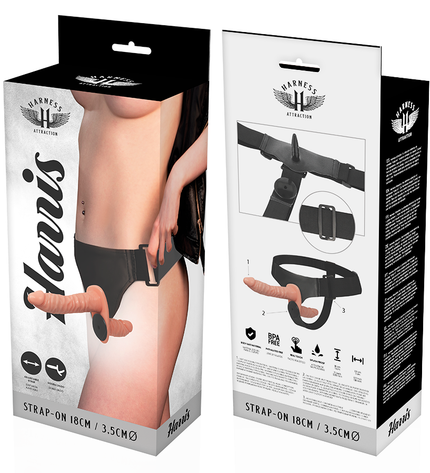HARNESS ATTRACTION - HARRIS DOUBLE PENETRACI N AVEC VIBRATION 18 CM -O- 3.5 CM by HARNESS ATTRACTION