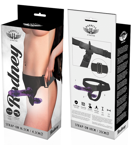 HARNESS ATTRACTION - RODNEY VIBRATEUR DOUBLE PENETRACI N 18 CM -O- 3.5 CM by HARNESS ATTRACTION