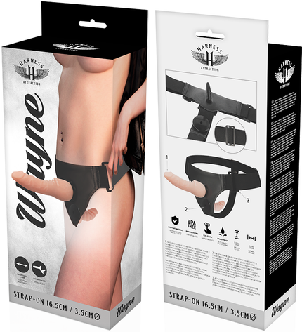 HARNESS ATTRACTION - WAYNE DOUBLE PENETRACI N 16.5 CM -O- 3.5 CM by HARNESS ATTRACTION