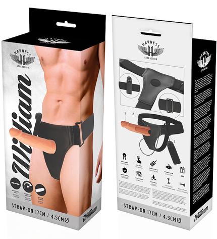 HARNESS ATTRACTION - WILLIAN HOLLOW RNES AVEC VIBRATEUR 17 CM -O- 4.5 CM by HARNESS ATTRACTION
