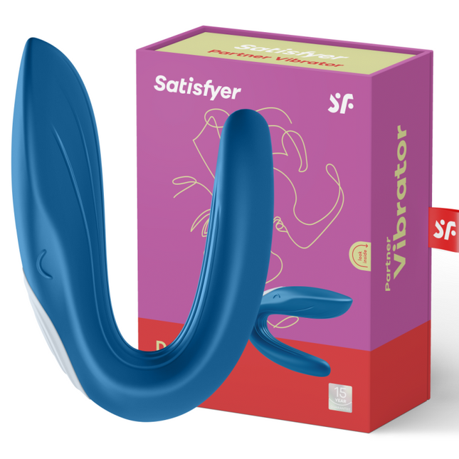 SATISFYER - PARTNER TOY WHALE VIBRATOR STIMULANT LES DEUX PARTNERS ÉDITION 2020 - Concombre Boutique