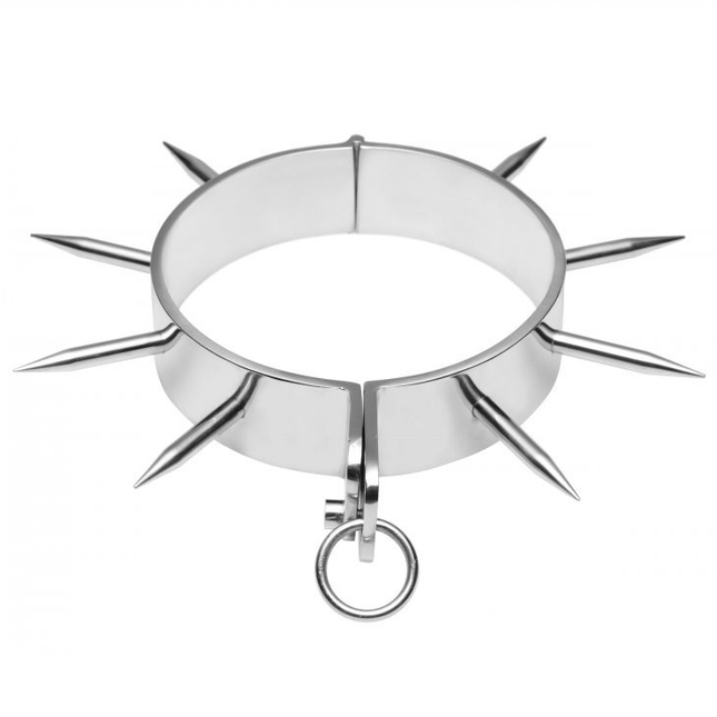 METAL HARD - COLLIER DESCLAVE BDSM AVEC POINTES - Concombre Boutique
