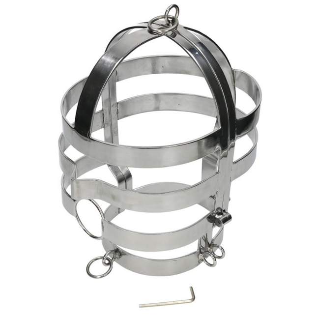 METAL HARD - MASQUE AVEC COLLIER EN ACIER - Concombre Boutique