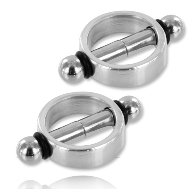 METAL HARD - PINCES  TÉTONS MAGNÉTIQUES DURS EN MÉTAL PAIRE - Concombre Boutique