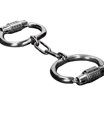 METAL HARD - MENOTTES DURES EN MÉTAL AVEC SERRURE COMBINAISON by METAL HARD