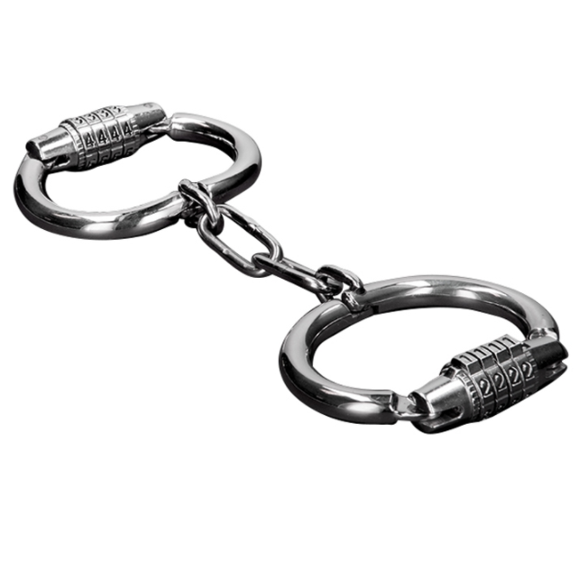 METAL HARD - MENOTTES DURES EN MÉTAL AVEC SERRURE COMBINAISON by METAL HARD