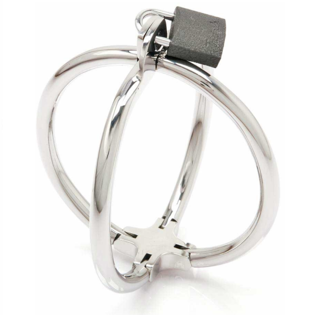 METAL HARD - MENOTTES CROISÉES , RETENUE EN ACIER INOXYDABLE by METAL HARD