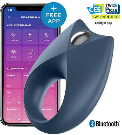 SATISFYER - APPLICATION PUISSANTE DE VIBRATEUR UN ANNEAU ROYAL by SATISFYER CONNECT