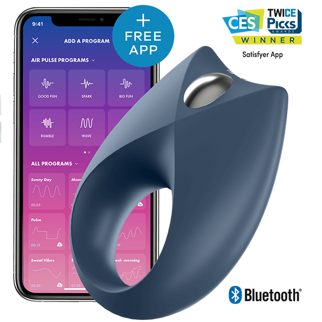 SATISFYER - APPLICATION PUISSANTE DE VIBRATEUR UN ANNEAU ROYAL by SATISFYER CONNECT