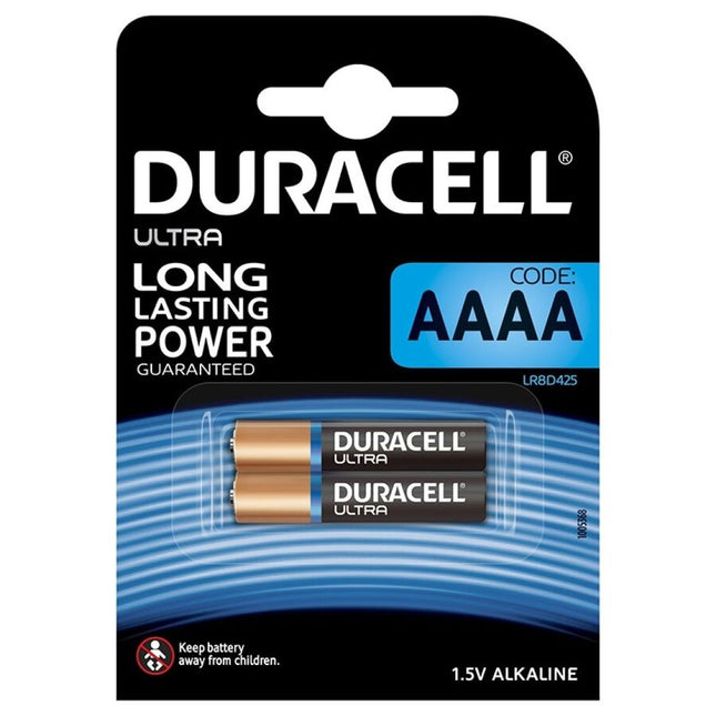DURACELL - BATTERIE ULTRA POWER ALCALINA AAAA MX2500 1,5V 2 UNITÉS by DURACELL