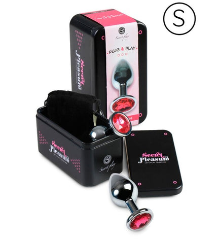 SECRETPLAY - PLUG ANAL ALUMINIUM FUCHSIA 7 CM - Concombre Boutique