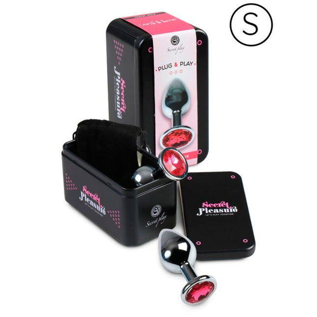 SECRETPLAY - PLUG ANAL ALUMINIUM FUCHSIA 7 CM - Concombre Boutique