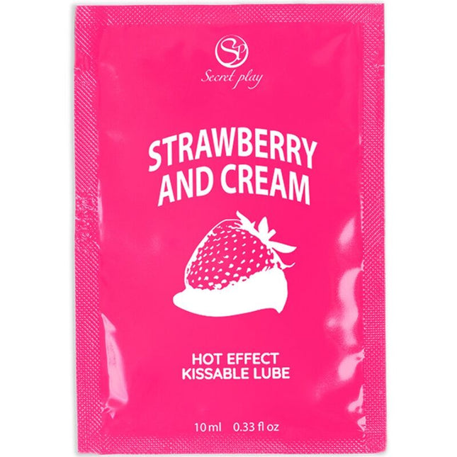 SECRETPLAY - LUBRIFIANT UNIDOSE FRAISES & CRÈME 10ML - Concombre Boutique